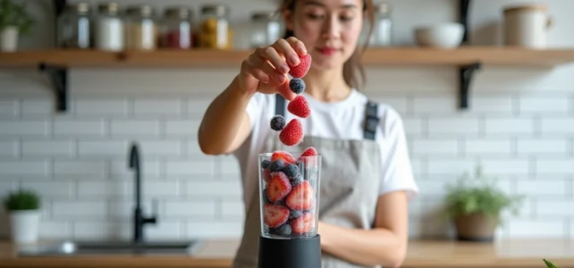 Comment utiliser efficacement des fruits congelés dans un blender pour des smoothies parfaits